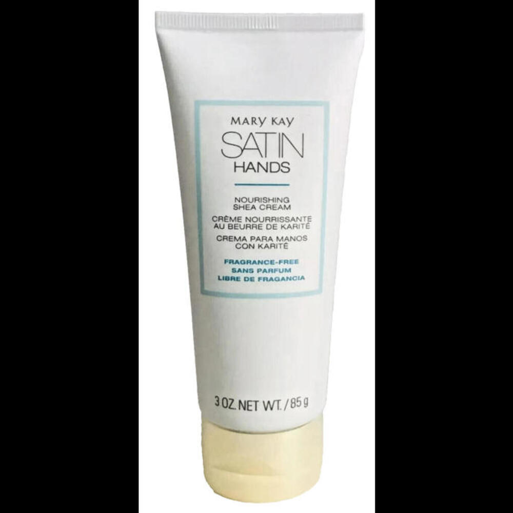 Mary Kay Satin Hands Fragrance Free Nourishing Shea Cream Full Size 3 oz